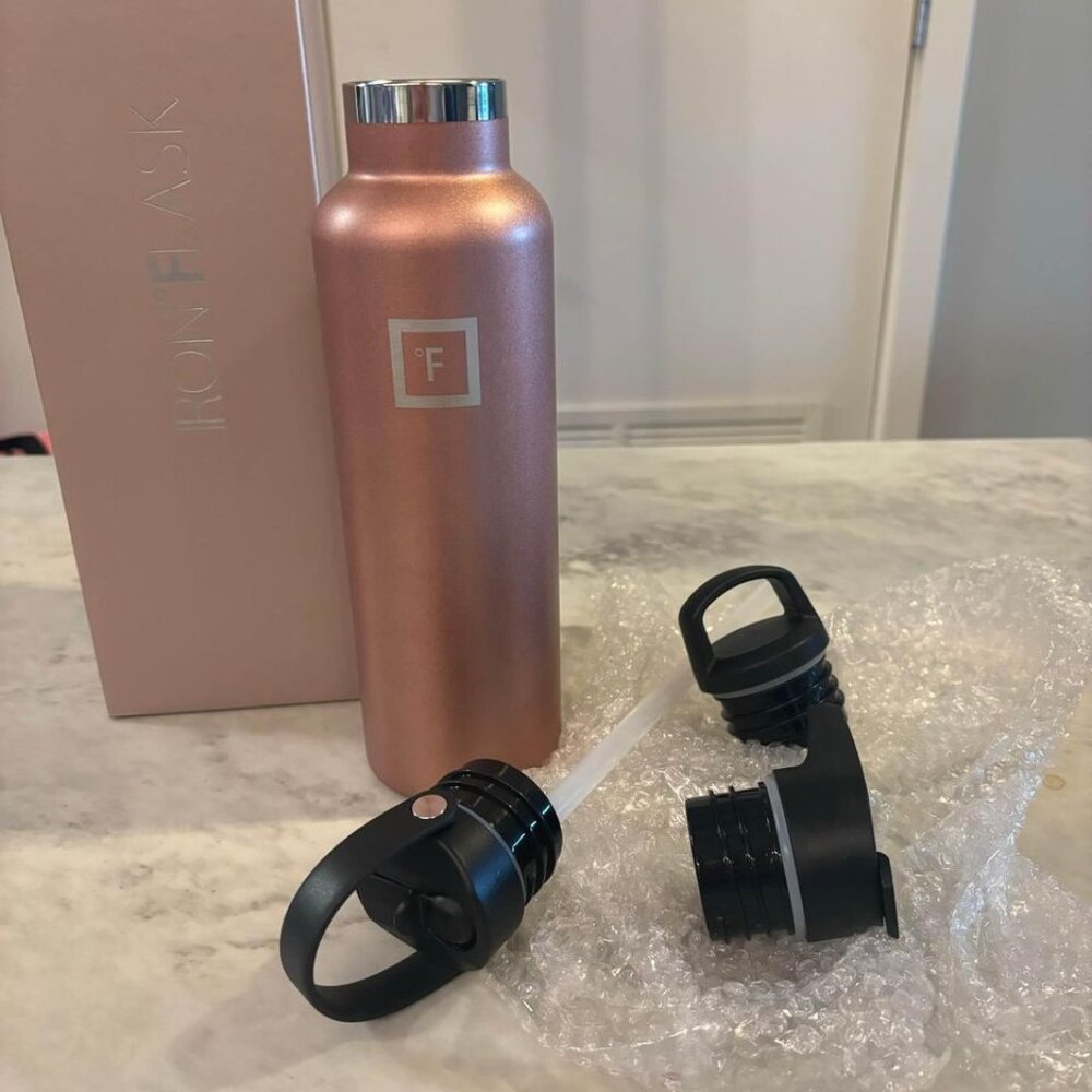 Iron flask 20 Oz Narrow Mouth Water Bottle with Spout Lid $20